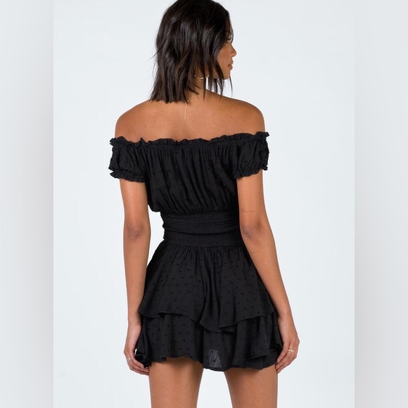 Princess Polly The Love Galore Romper Black Size 10 - Picture 3 of 7
